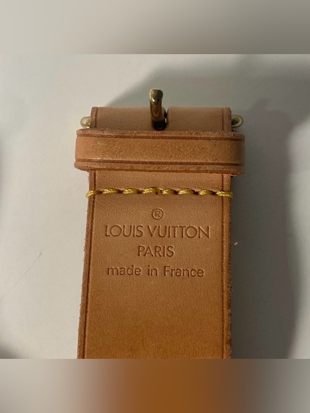Louis Vuitton Vachetta Leather Luggage Tag & Poignet - Picture 5 of 6